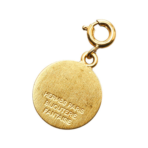 エルメス セリエ ペンダントトップ チャーム ゴールド メッキ レディース HERMES 【中古】