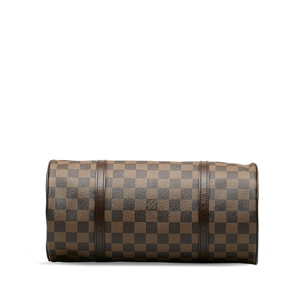ルイ ヴィトン ダミエ パピヨン30 ハンドバッグ N51303 ブラウン PVC レザー レディース LOUIS VUITTON 【中古】