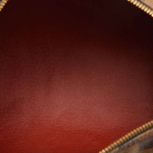 ルイ ヴィトン ダミエ パピヨン30 ハンドバッグ N51303 ブラウン PVC レザー レディース LOUIS VUITTON 【中古】