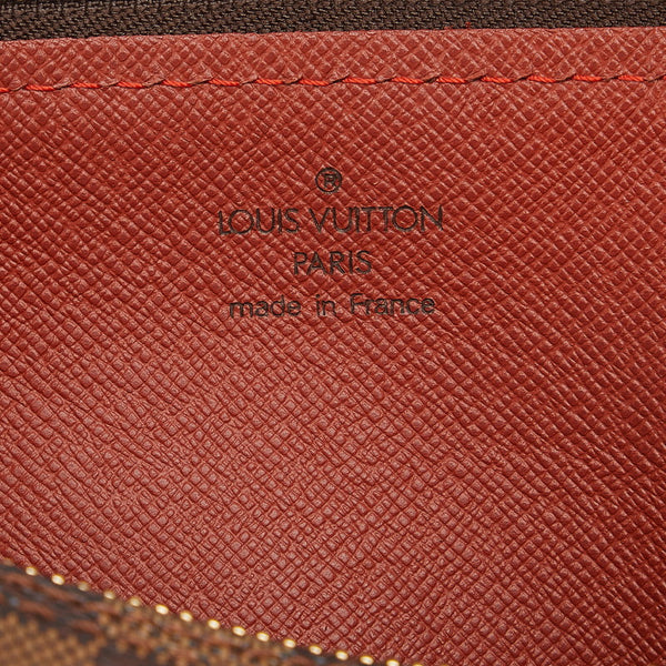 ルイ ヴィトン ダミエ パピヨン30 ハンドバッグ N51303 ブラウン PVC レザー レディース LOUIS VUITTON 【中古】