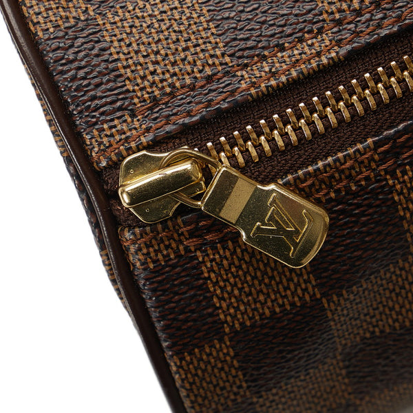 ルイ ヴィトン ダミエ パピヨン30 ハンドバッグ N51303 ブラウン PVC レザー レディース LOUIS VUITTON 【中古】