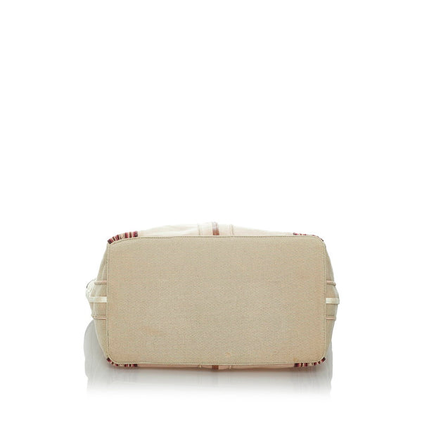 ボッテガヴェネタ トートバッグ ベージュ マルチ キャンバス レディース BOTTEGAVENETA 【中古】