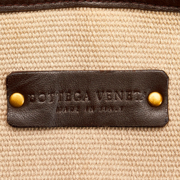 ボッテガヴェネタ トートバッグ ベージュ マルチ キャンバス レディース BOTTEGAVENETA 【中古】