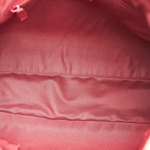 グッチ GGキャンバス ハンドバッグ トートバッグ 121023 ベージュ レッド キャンバス レザー レディース GUCCI 【中古】