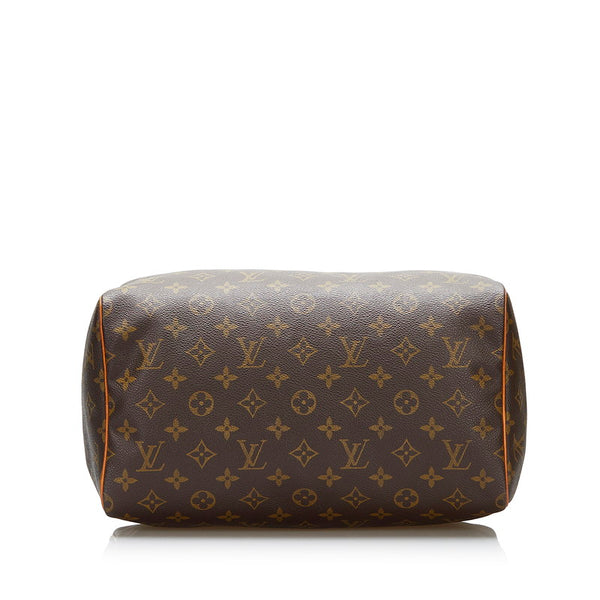 ルイ ヴィトン モノグラム スピーディ30 ハンドバッグ ミニボストン M41526 ブラウン PVC レザー レディース LOUIS VUITTON 【中古】