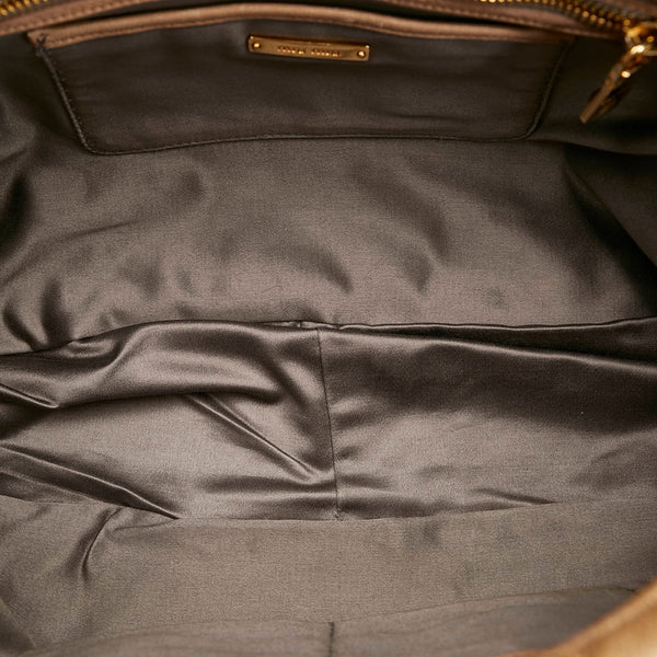 ミュウミュウ ハンドバッグ ショルダーバッグ 2WAY ベージュ レザー レディース MIUMIU 【中古】