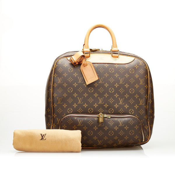 ルイ ヴィトン モノグラム エヴァジオン ボストンバッグ トラベルバッグ M41443 ブラウン PVC レザー レディース LOUIS VUITTON 【中古】
