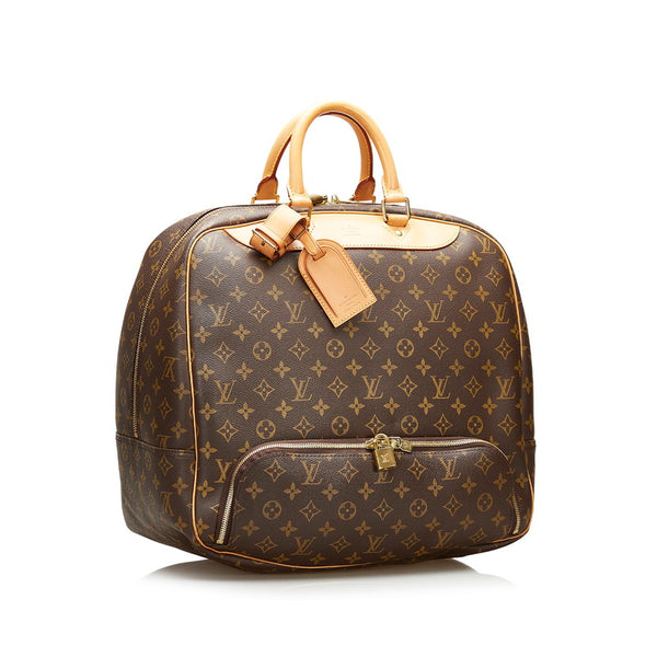 ルイ ヴィトン モノグラム エヴァジオン ボストンバッグ トラベルバッグ M41443 ブラウン PVC レザー レディース LOUIS VUITTON 【中古】