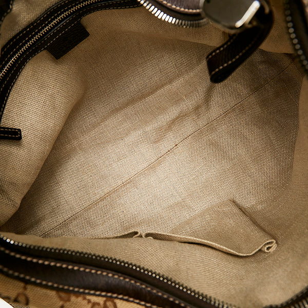 グッチ GGキャンバス 232961 ベージュ キャンバス レザー ワンショルダー レディース GUCCI 【中古】