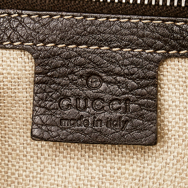 グッチ GGキャンバス 232961 ベージュ キャンバス レザー ワンショルダー レディース GUCCI 【中古】