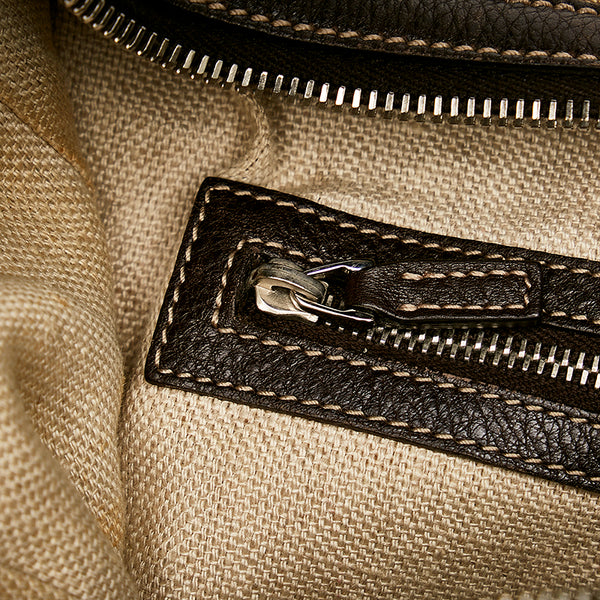 グッチ GGキャンバス 232961 ベージュ キャンバス レザー ワンショルダー レディース GUCCI 【中古】