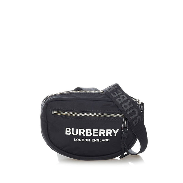 バーバリー ウエストバッグ ブラック ナイロン ユニセックス BURBERRY 【中古】