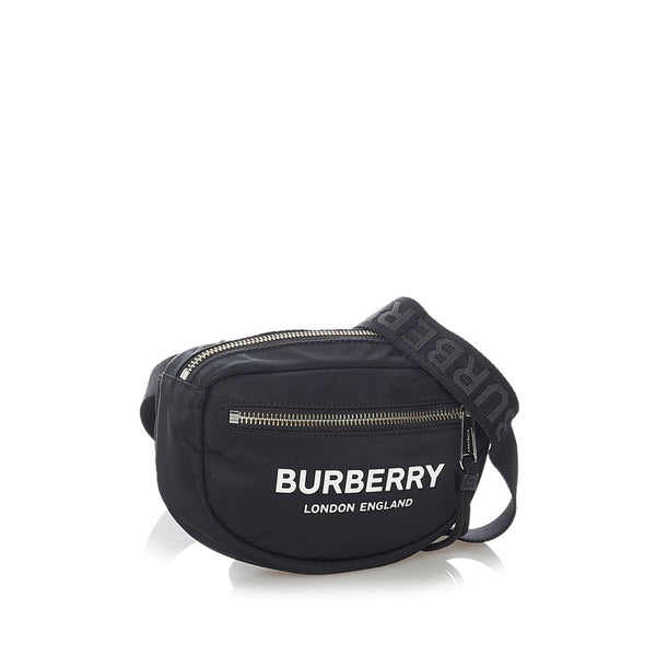 バーバリー ウエストバッグ ブラック ナイロン ユニセックス BURBERRY 【中古】