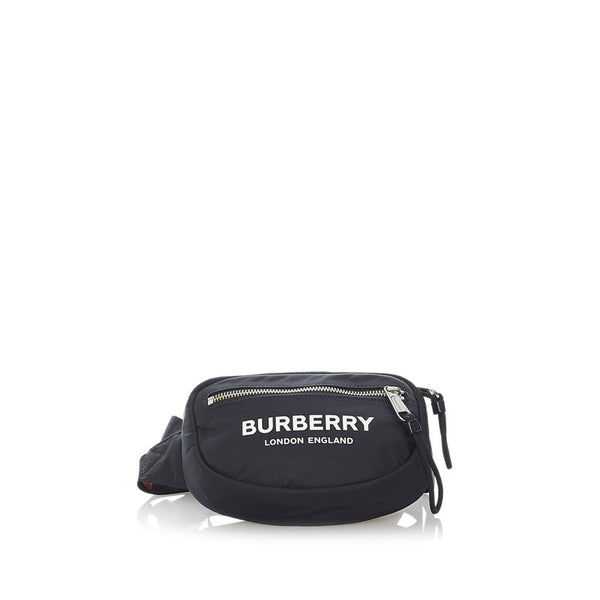 バーバリー ウエストバッグ ブラック ナイロン ユニセックス BURBERRY 【中古】