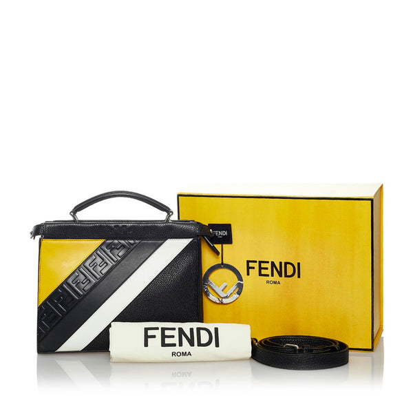 フェンディ ピーカブー 7VA422 ブラック レザー ハンドバッグ ショルダーバッグ 2WAY レディース FENDI 【中古】