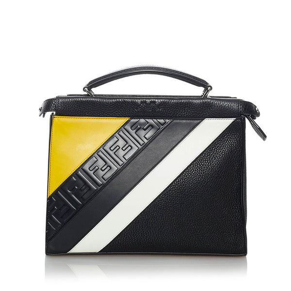 フェンディ ピーカブー 7VA422 ブラック レザー ハンドバッグ ショルダーバッグ 2WAY レディース FENDI 【中古】