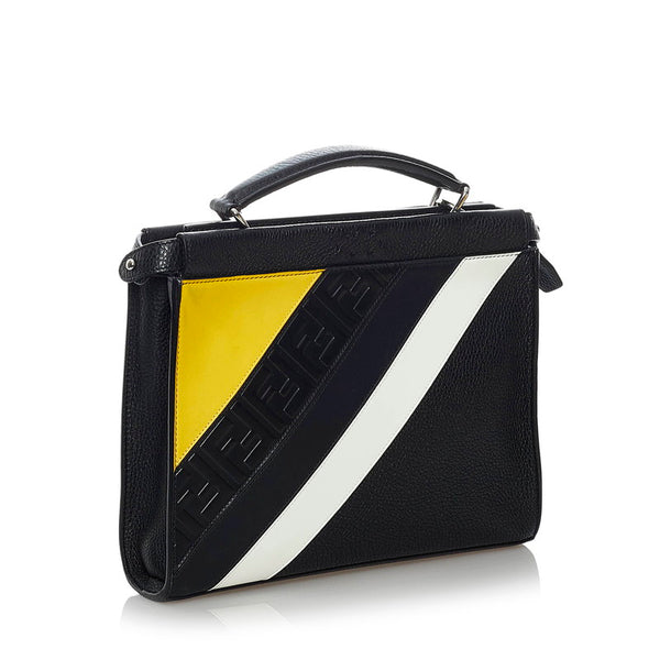 フェンディ ピーカブー 7VA422 ブラック レザー ハンドバッグ ショルダーバッグ 2WAY レディース FENDI 【中古】