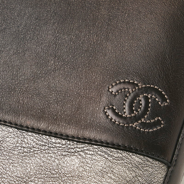 シャネル ココマーク ロングブーツ シルバー ブラック レザー レディース CHANEL 【中古】