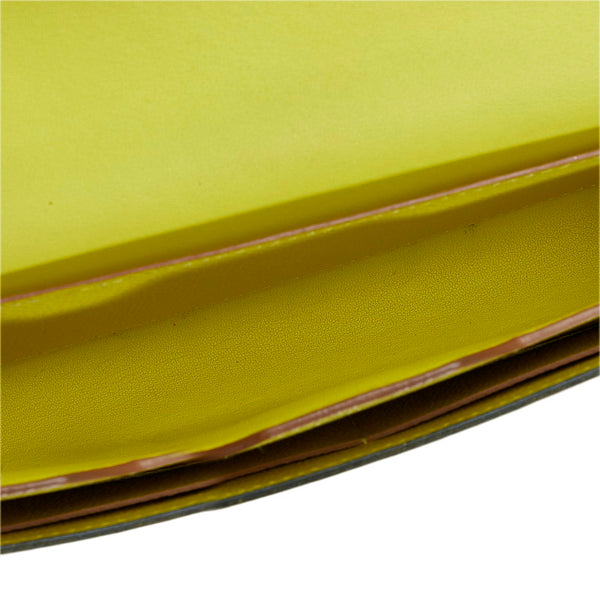 エルメス パッサンロング 長財布 イエロー レザー レディース HERMES 【中古】