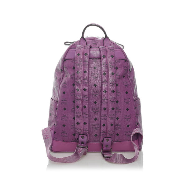 エム シー エム ヴィセトス ロゴグラム リュック バックパック パープル PVC レディース MCM 【中古】
