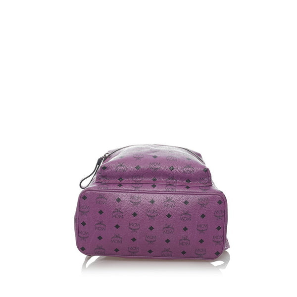 エム シー エム ヴィセトス ロゴグラム リュック バックパック パープル PVC レディース MCM 【中古】