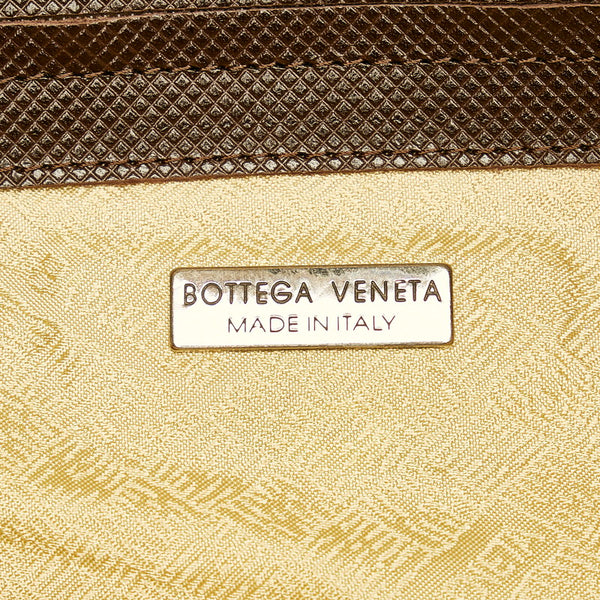 ボッテガヴェネタ レオパード ブラウン ナイロン ハンドバッグ レディース BOTTEGAVENETA 【中古】