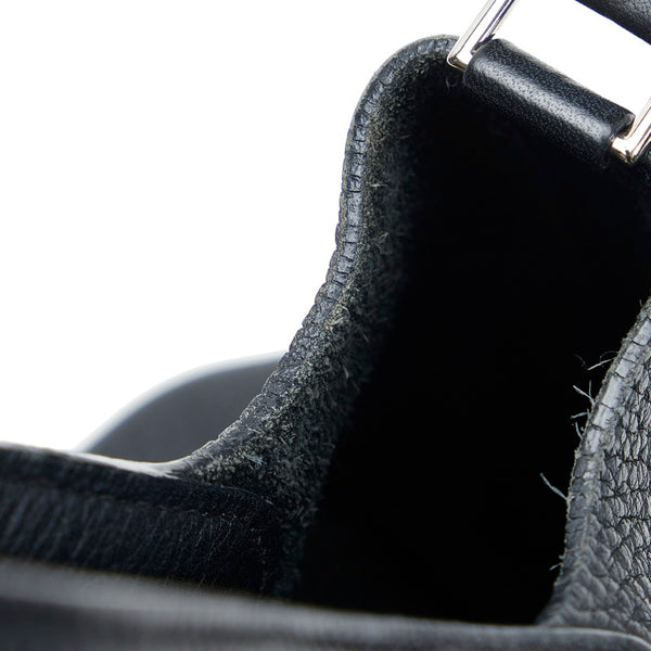 エルメス ピコタンPM シルバー金具 ハンドバッグ ノワール ブラック トリヨンクレマンス レディース HERMES 【中古】