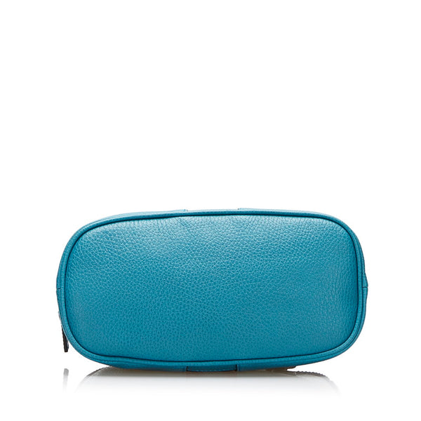 グッチ シェリーライン ハンドバッグ ショルダーバッグ 2WAY 341504 ブルー レザー レディース GUCCI 【中古】