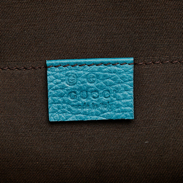 グッチ シェリーライン ハンドバッグ ショルダーバッグ 2WAY 341504 ブルー レザー レディース GUCCI 【中古】