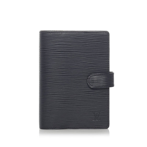 ルイ ヴィトン エピ アジェンダ PM 手帳カバー R20052 ノワール ブラック レザー レディース LOUIS VUITTON 【中古】