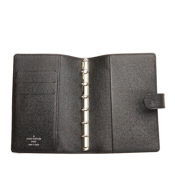 ルイ ヴィトン エピ アジェンダ PM 手帳カバー R20052 ノワール ブラック レザー レディース LOUIS VUITTON 【中古】