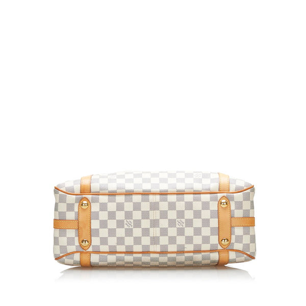 ルイ ヴィトン ダミエ アズール ストレーザPM ショルダーバッグ N42220 ホワイト PVC レザー レディース LOUIS VUITTON 【中古】