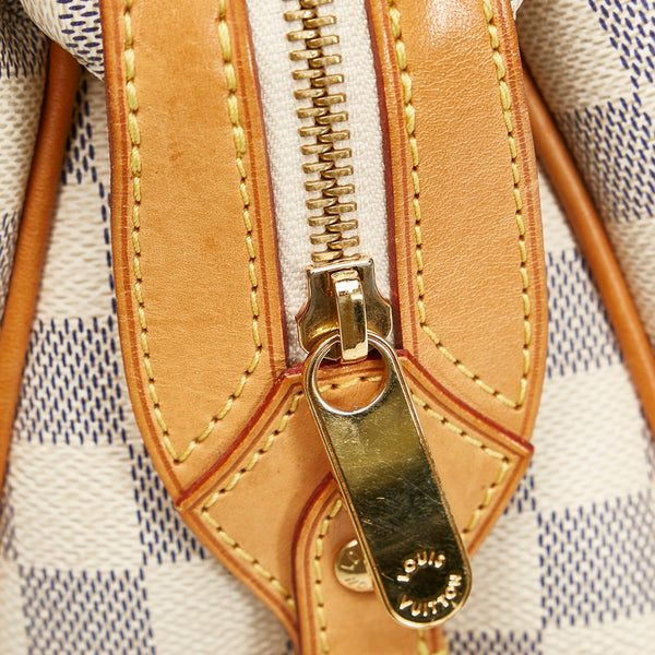 ルイ ヴィトン ダミエ アズール ストレーザPM ショルダーバッグ N42220 ホワイト PVC レザー レディース LOUIS VUITTON 【中古】