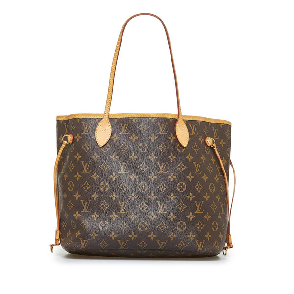 ルイ ヴィトン モノグラム ネヴァーフルMM ショルダーバッグ トートバッグ M40156 ブラウン PVC レザー レディース LOUIS VUITTON 【中古】