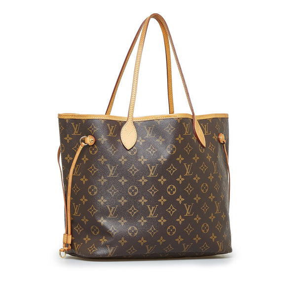 ルイ ヴィトン モノグラム ネヴァーフルMM ショルダーバッグ トートバッグ M40156 ブラウン PVC レザー レディース LOUIS VUITTON 【中古】