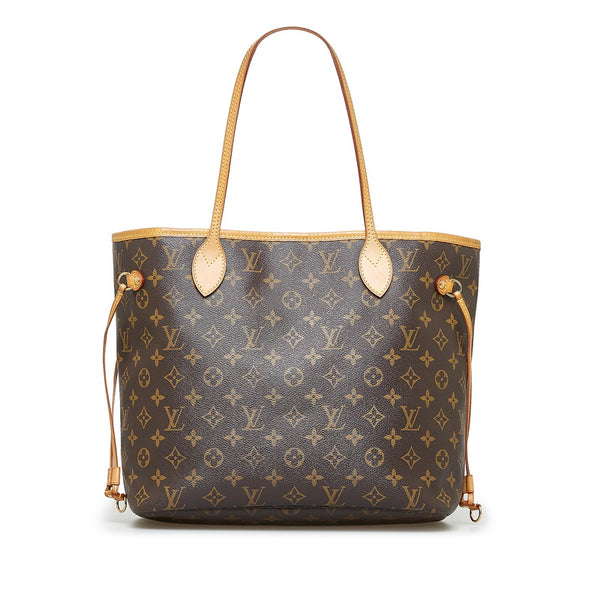 ルイ ヴィトン モノグラム ネヴァーフルMM ショルダーバッグ トートバッグ M40156 ブラウン PVC レザー レディース LOUIS VUITTON 【中古】