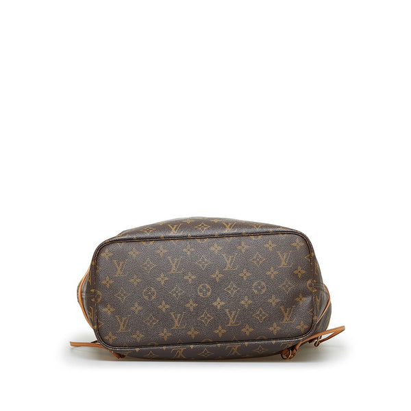 ルイ ヴィトン モノグラム ネヴァーフルMM ショルダーバッグ トートバッグ M40156 ブラウン PVC レザー レディース LOUIS VUITTON 【中古】
