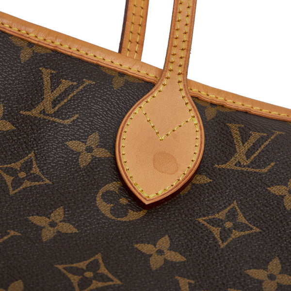 ルイ ヴィトン モノグラム ネヴァーフルMM ショルダーバッグ トートバッグ M40156 ブラウン PVC レザー レディース LOUIS VUITTON 【中古】