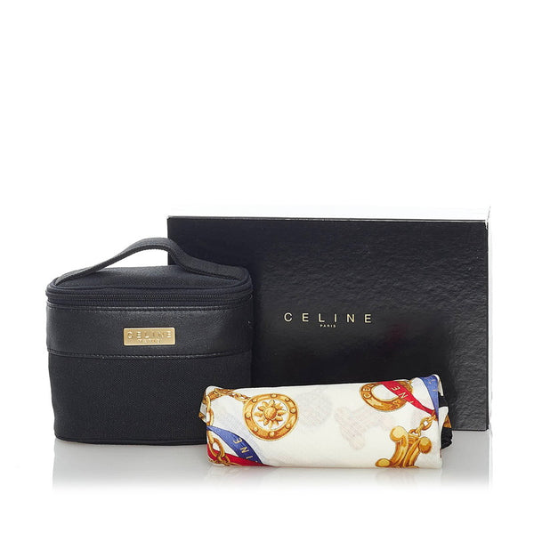 セリーヌ ポーチ&ハンカチセット ポーチ ブラック キャンバス レザー レディース CELINE 【中古】