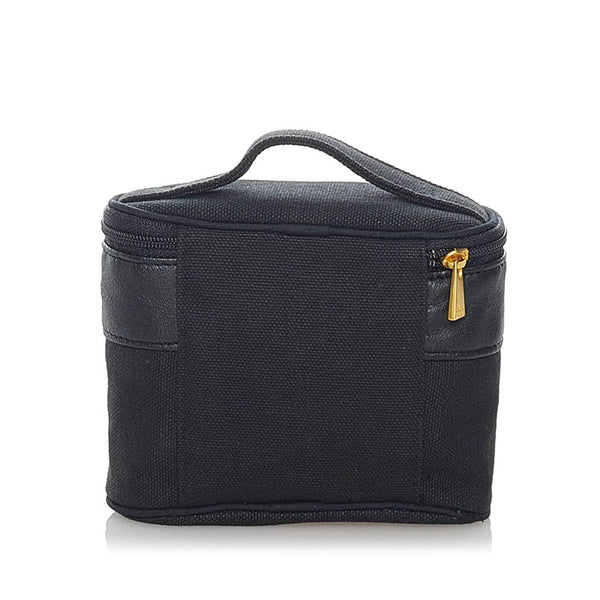セリーヌ ポーチ&ハンカチセット ポーチ ブラック キャンバス レザー レディース CELINE 【中古】