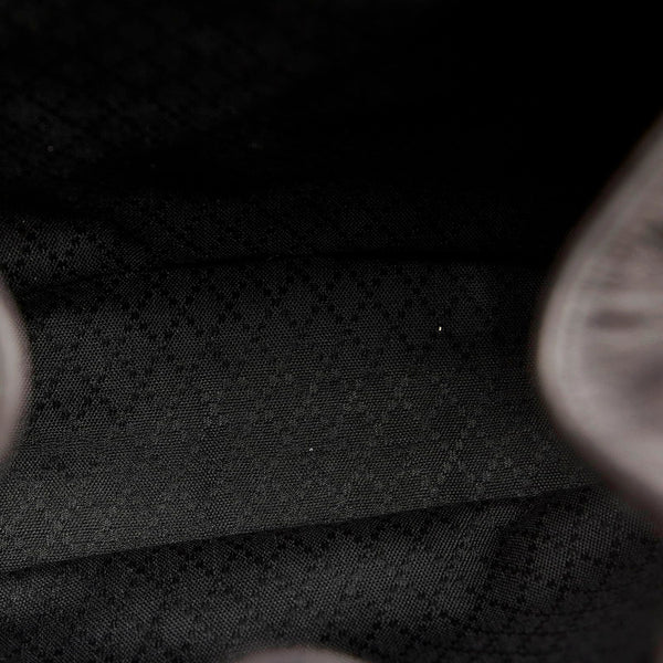 グッチ バンブー 008 2058 ブラック レザー リュック バックパック レディース GUCCI 【中古】