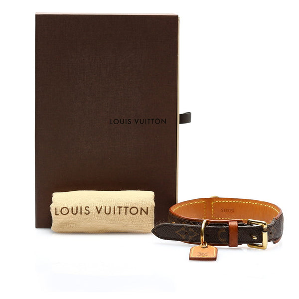 ルイ ヴィトン モノグラム コリエ バクスターGM M58070 ブラウン PVC レザー 首輪 レディース LOUIS VUITTON 【中古】