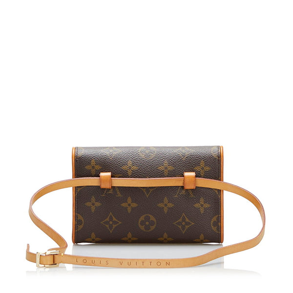 ルイ ヴィトン モノグラム ポシェットツインPM ショルダーバッグ M51854 ブラウン PVC レザー レディース LOUIS VUITTON 【中古】