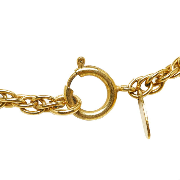 シャネル ヴィンテージ ココマーク ラウンド ネックレス ゴールド メッキ レディース CHANEL 【中古】