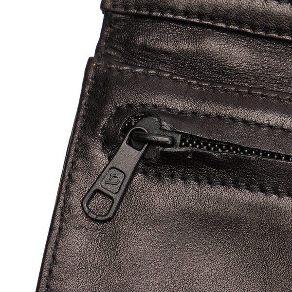 ロエベ アナグラム クラッチバッグ ブラック レザー メンズ LOEWE 【中古】