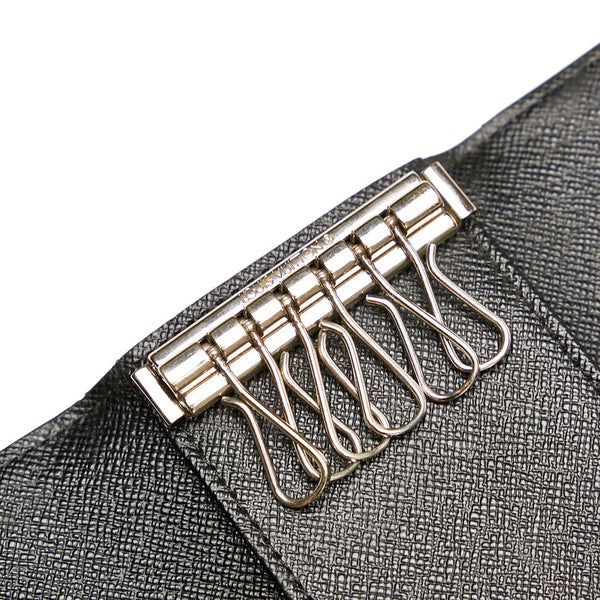 ルイ ヴィトン ダミエ グラフィット ミュルティクレ 6 キーケース N62662 ブラック グレー PVC レザー メンズ LOUIS VUITTON 【中古】