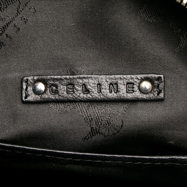 セリーヌ ブラック レザー ハンドバッグ レディース CELINE 【中古】