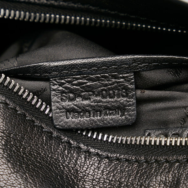 セリーヌ ブラック レザー ハンドバッグ レディース CELINE 【中古】