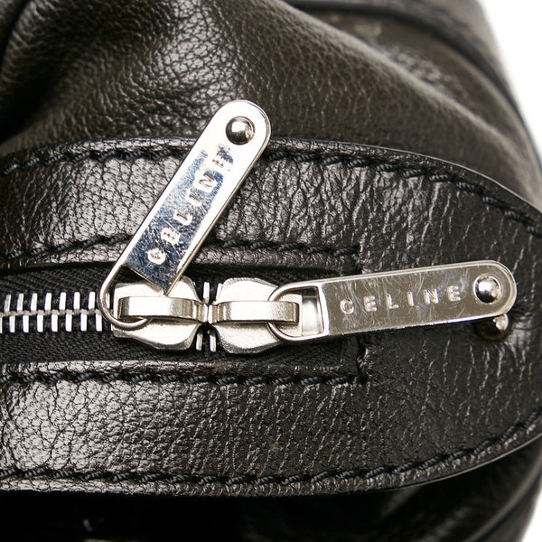セリーヌ ブラック レザー ハンドバッグ レディース CELINE 【中古】