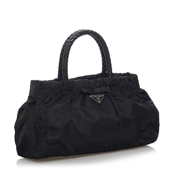 プラダ ハンドバッグ ショルダーバッグ 2WAY ブラック ナイロン レザー レディース PRADA 【中古】